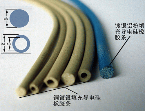 silver plate copper (ag cu) conductive Elastomer